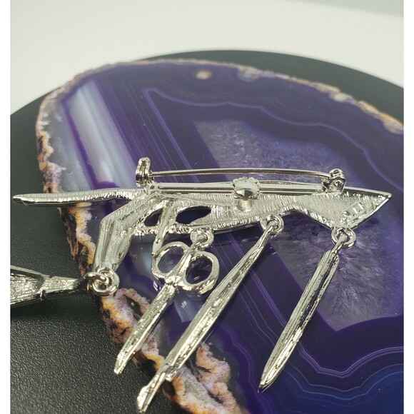 Vintage JJ Jonette ARTIFACTS Silver Tone 1986 Manicuri Nail Technician Brooch - Picture 11 of 11